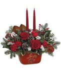 Christmas Classic Centerpiece from Arthur Pfeil Smart Flowers in San Antonio, TX